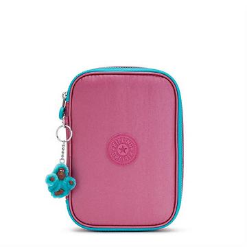 Kipling 100 Pens Metallic Case Väska Rosa | SE 1182SG